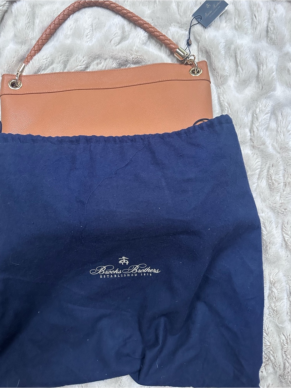 Brooks Brothers Made in Italy Shoulder Tote – NWT - Picture 5 of 10